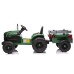 Elektrický Traktor s vlečkou CH9959B - 24V tmavozelený